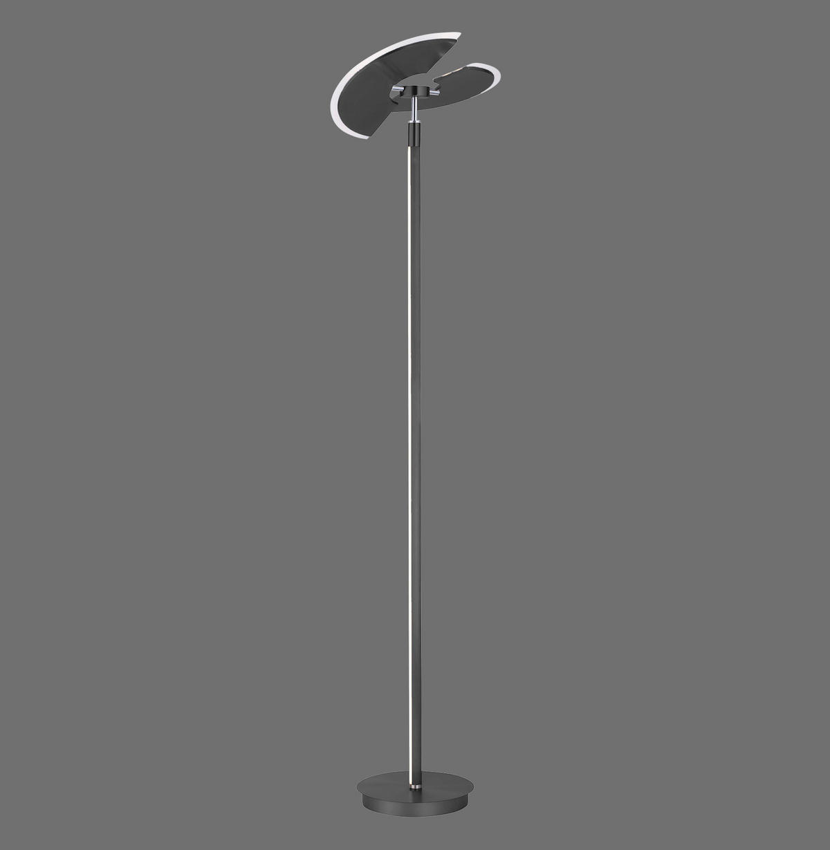 LED-STEHLEUCHTE 44/44/202,1 cm    - Anthrazit, Design, Kunststoff/Metall (44/44/202,1cm) - Neuhaus PURE