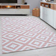 WEBTEPPICH 80/150 cm Plus Pink Pink  - Pink, KONVENTIONELL, Textil (80/150cm) - Novel