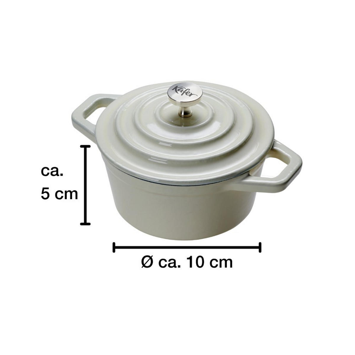 BRÄTER 0,25 L  - Creme, Basics, Metall (10.5/5cm) - Käfer