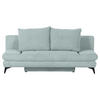 SCHLAFSOFA in Cord Mintgrün  - Schwarz/Mintgrün, Konventionell, Textil/Metall (200/78/95cm) - home24