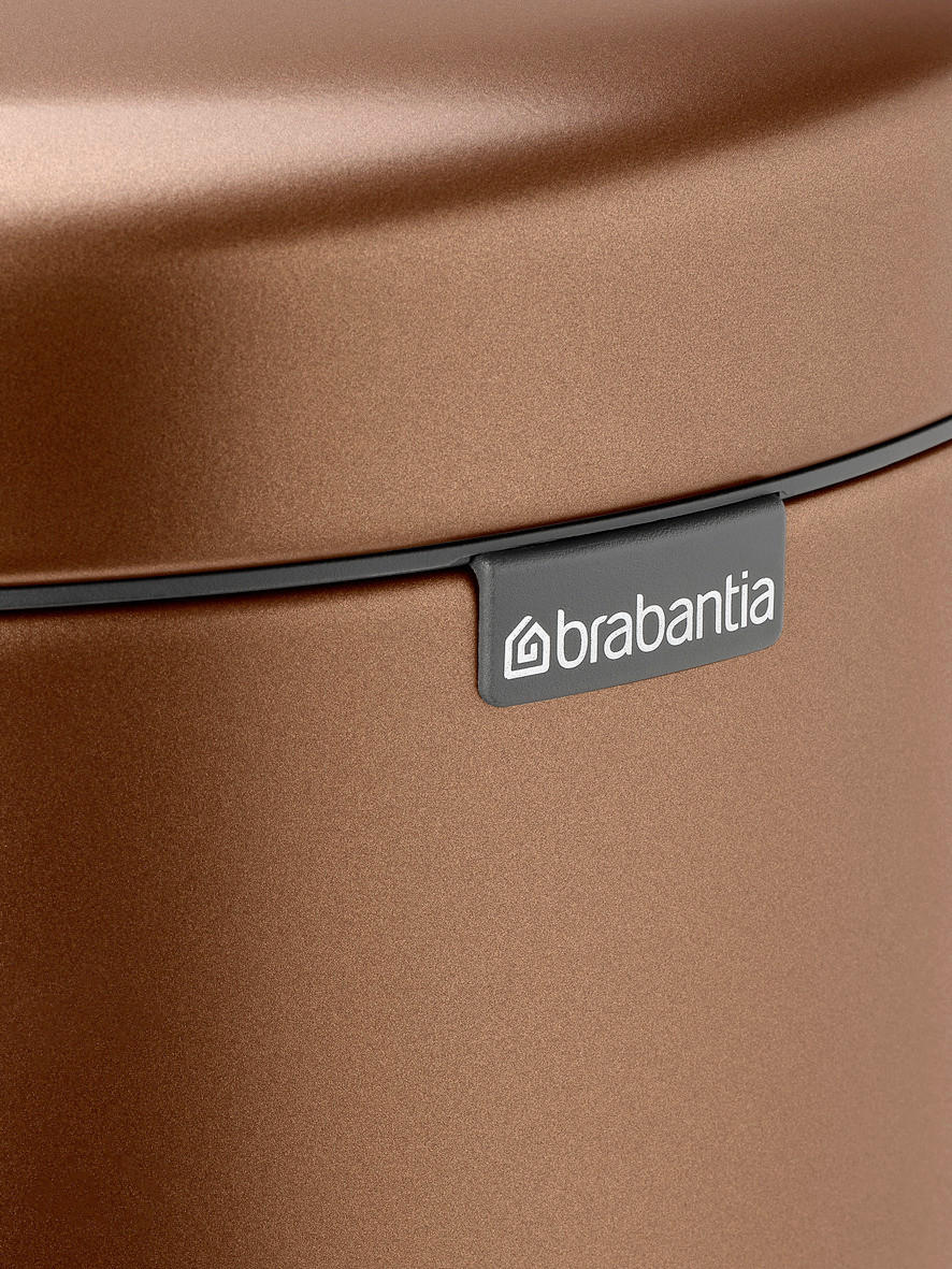 KOŠ S NOŽNOM PAPUČICOM  30 l  New Icon  - brončane boje/antracit, Basics, metal/plastika (29,3/67,9/38cm) - Brabantia
