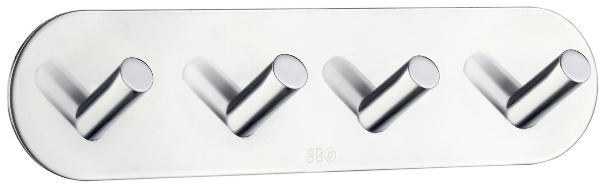 HAKENLEISTE  in Chromfarben  - Chromfarben, Basics, Metall (19/4,8/3cm) - Smedbo