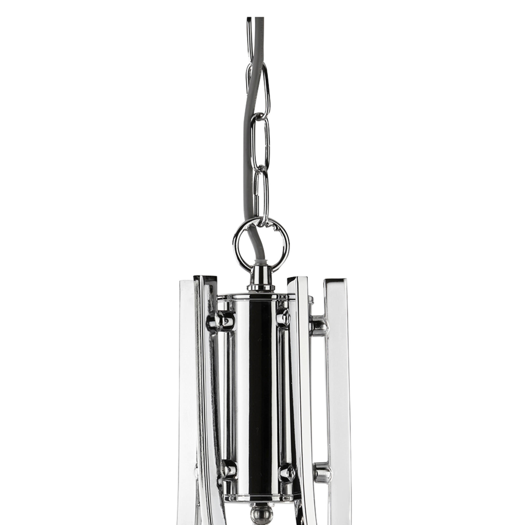 KRONLEUCHTER Ascona 62/90 cm   - Chromfarben, KONVENTIONELL, Glas/Metall (62/90cm)
