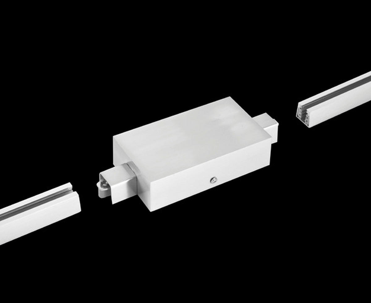 SCHIENENSYSTEM-EINSPEISER - Nickelfarben, Basics, Metall (21/8,5/4cm) - Fischer & Honsel