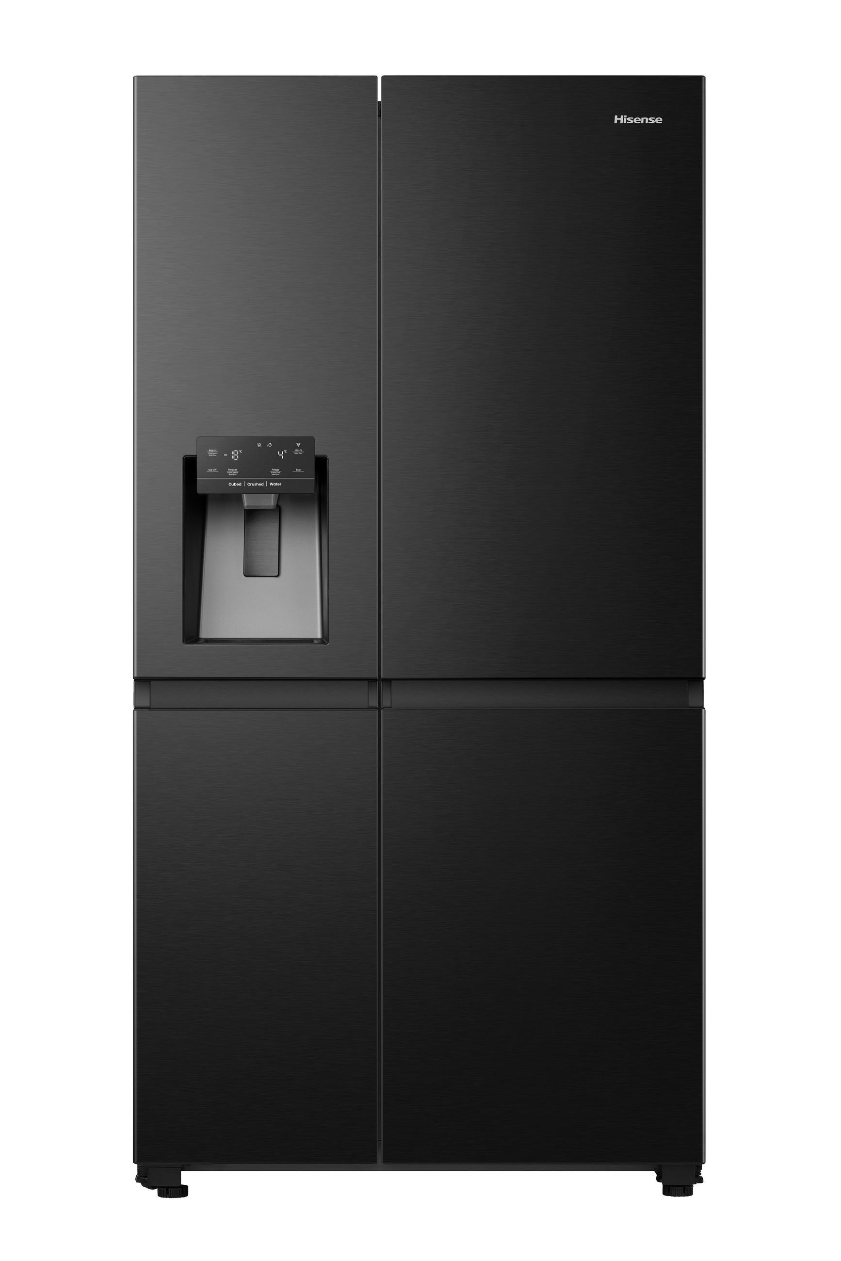 SIDE-BY-SIDE 91,5/179/73 cm RS818N4TFE  - Schwarz, Basics, Metall (91,5/179/73cm) - Hisense