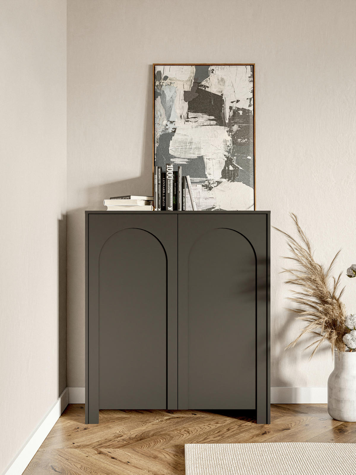 KOMMODE  in 100/117/35 cm  - Schwarz, Design, Holzwerkstoff (100/117/35cm) - MID.YOU