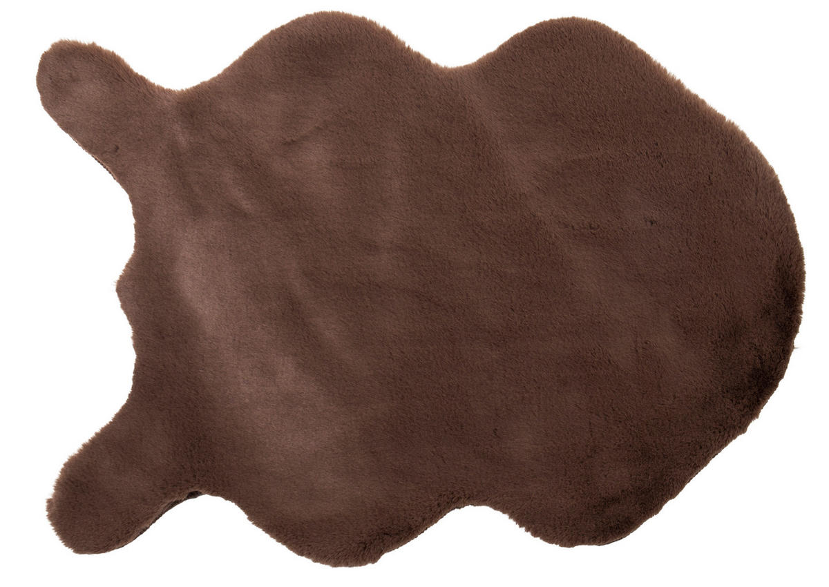 UMĚLÁ KOŽEŠINA, 55/80 cm, hnědá - hnědá, Basics, textil (55/80cm)