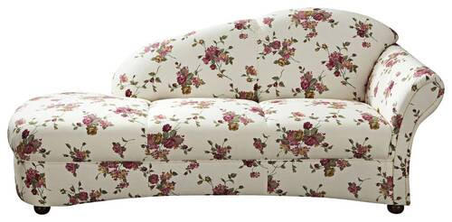 RÉCAMIERE Rot, Beige Flachgewebe  - Beige/Rot, Design, Holz/Textil (191/83/81cm) - Max Winzer