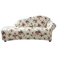 RÉCAMIERE Rot, Beige Flachgewebe  - Beige/Rot, Design, Holz/Textil (191/83/81cm) - Max Winzer