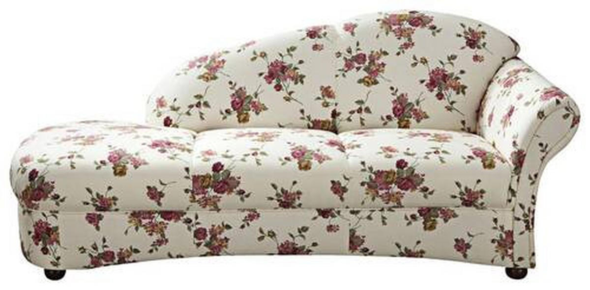 RÉCAMIERE Rot, Beige Flachgewebe  - Beige/Rot, Design, Holz/Textil (191/83/81cm) - Max Winzer