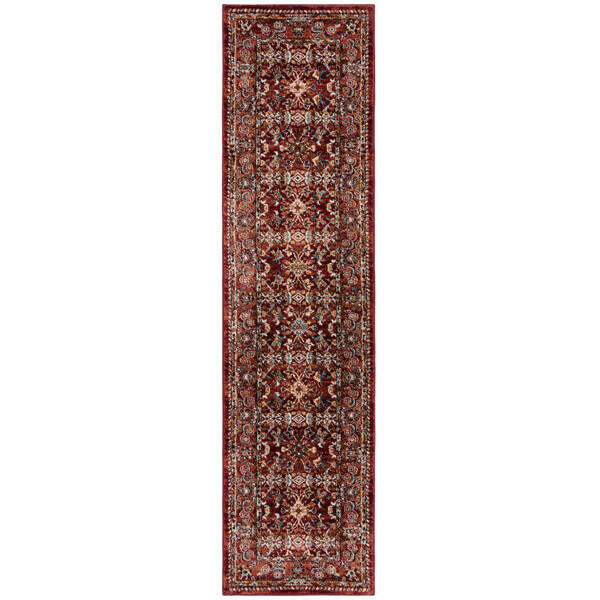 VINTAGE-TEPPICH 66/300 cm SANDFORD Rot  - Rot, KONVENTIONELL, Textil (66/300cm)