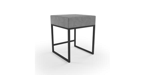 NACHTSCHRANK 45/55/45 cm - Schwarz/Grau, Design, Textil/Metall (45/55/45cm) - Esposa
