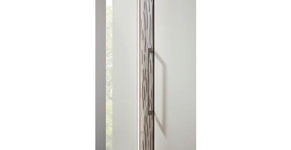 DREHTÜRENSCHRANK  in Hellgrau  - Chromfarben/Hellgrau, Design, Glas/Holzwerkstoff (250/216/59cm) - Dieter Knoll