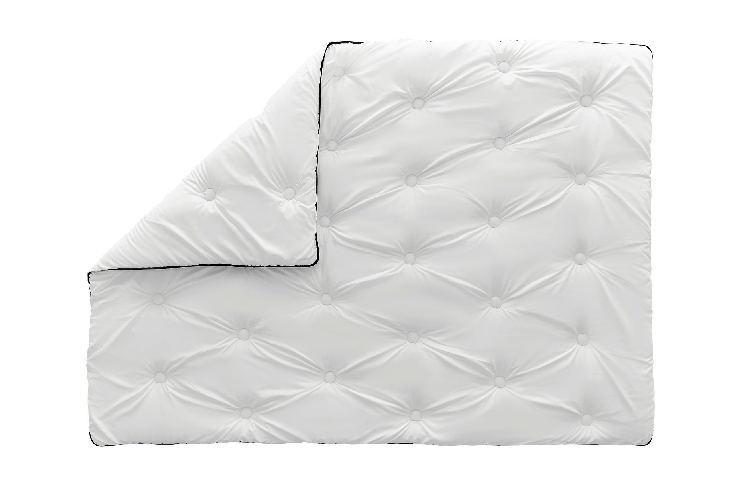 BETTDECKE - Weiß, Basics, Textil (135/200/7cm) - Yatas