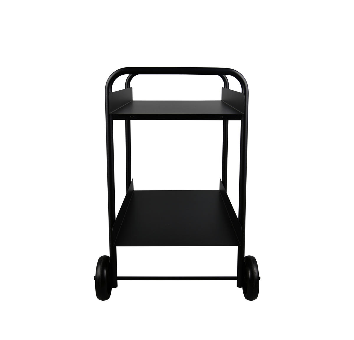 SERVIERWAGEN Schwarz  - Schwarz, MODERN, Metall (65/46/59cm) - Milino
