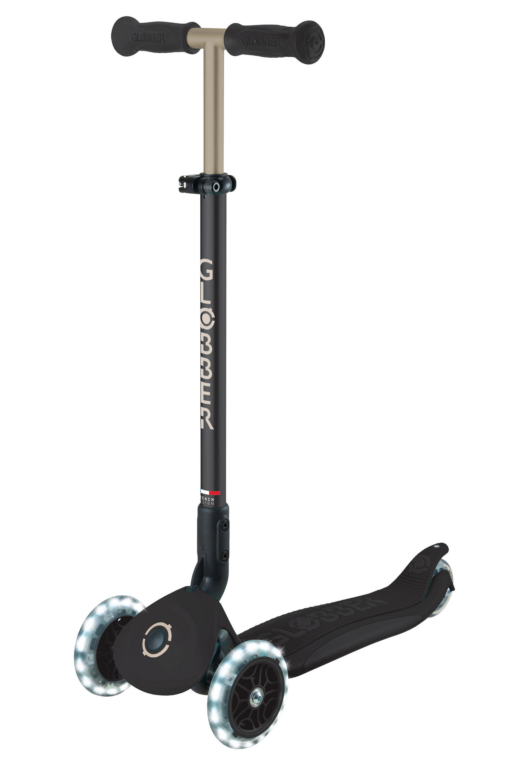 LAUFRAD GO-UP DELUXE LIGHTS  - Schwarz, Basics, Kunststoff/Metall (64/22/98,5cm) - GLOBBER