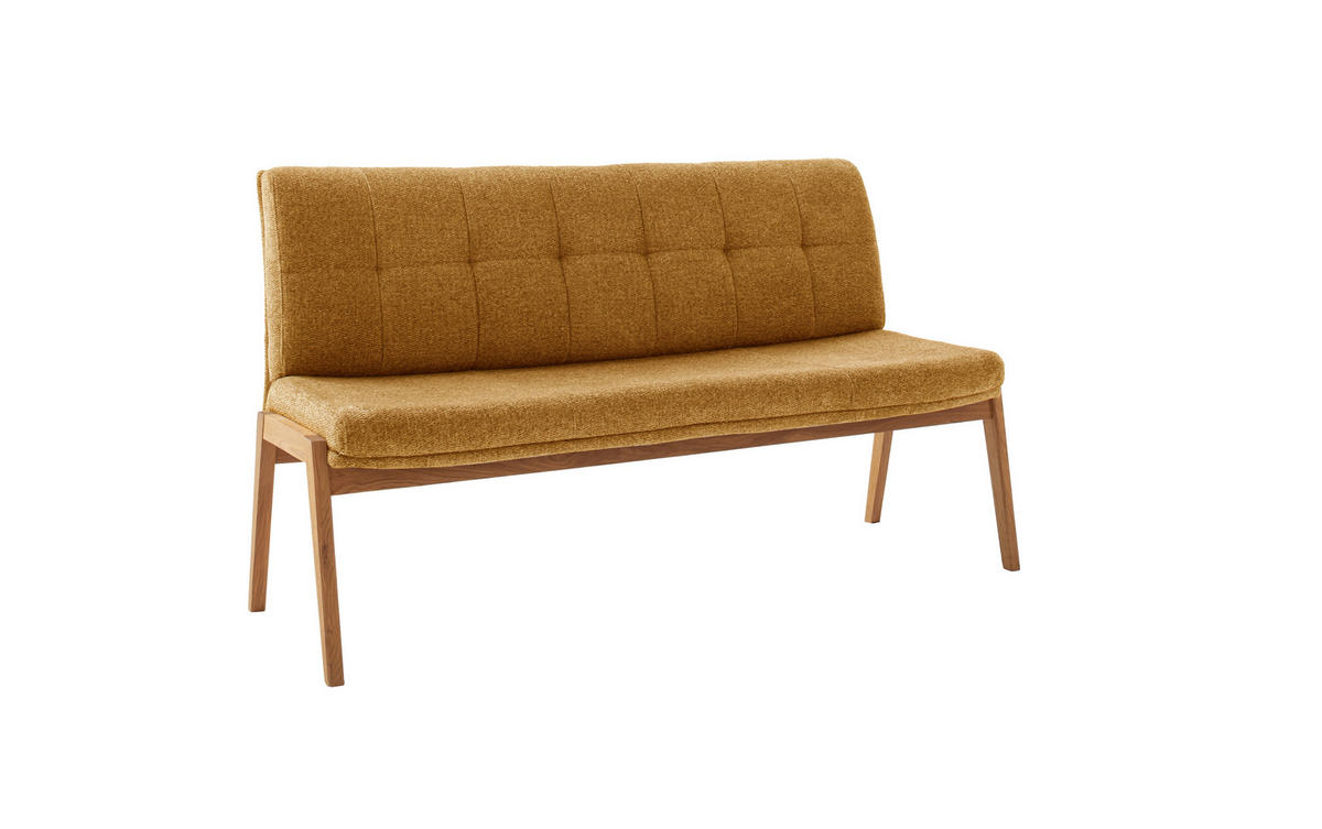 POLSTERBANK Textil Anthrazit  - Wildeiche/Anthrazit, Modern, Holz/Textil (159/89/67cm) - MID.YOU