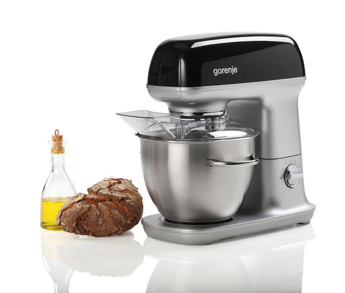 KÜCHENMASCHINE MMC1000RLBK  - Edelstahlfarben/Schwarz, MODERN, Kunststoff/Metall (36/37,2/27cm) - Gorenje