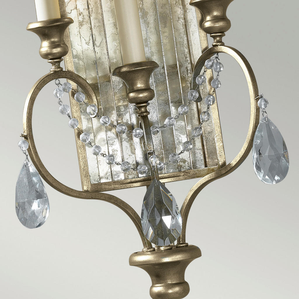 Thumbnail - Elstead Lighting Wandleuchte Gianna, Silber, Metall, 11.4x69.2x27 cm, Grüner Punkt, RoHS, Lampen & Leuchten, Innenbeleuc...