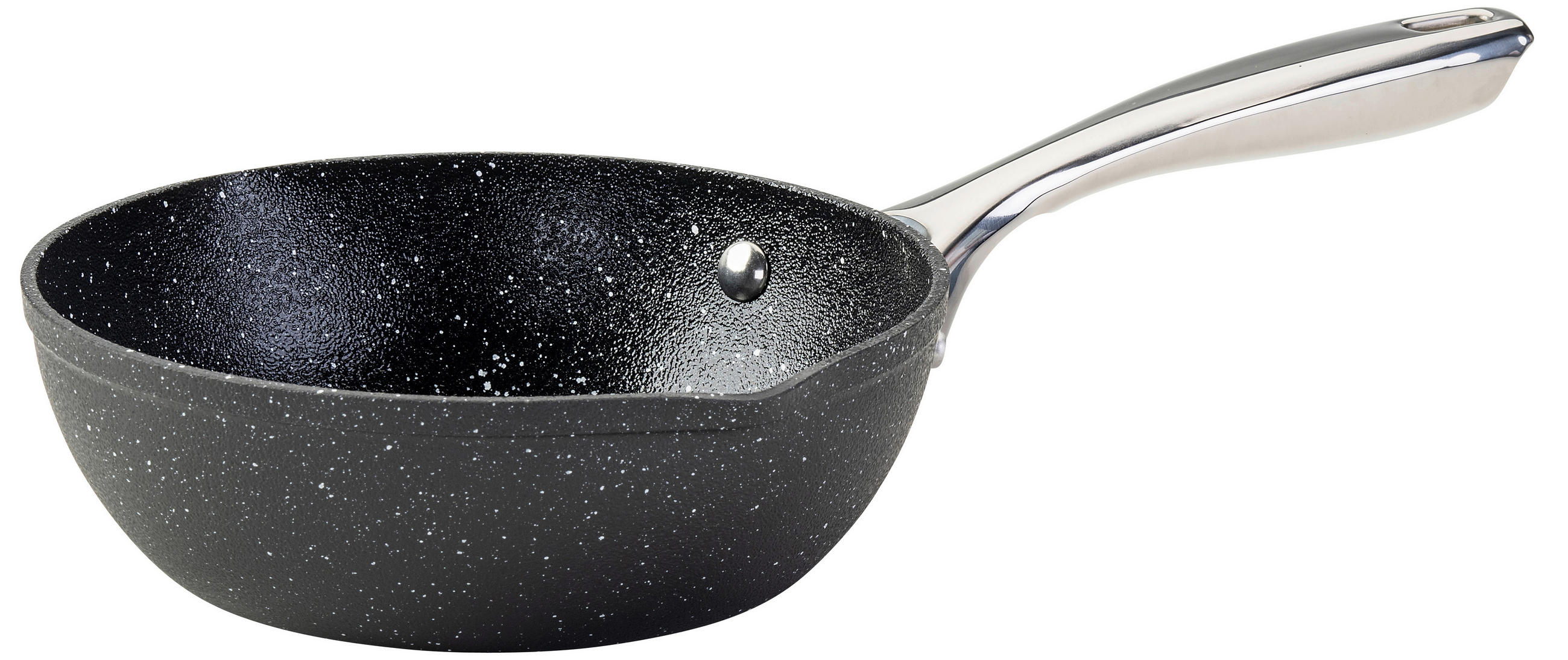WOKPFANNE Keramikbeschichtung  - Edelstahlfarben/Schwarz, Basics, Metall (20/7cm) - Homeware Profession.