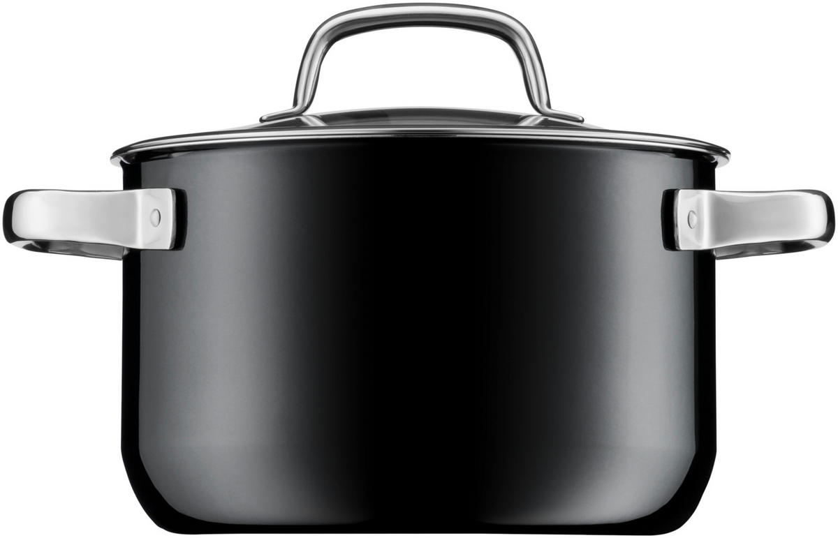 KOCHTOPFSET Fusiontec Mineral Pro 4-teilig  - Schwarz, Basics, Metall (60/30/33cm) - WMF