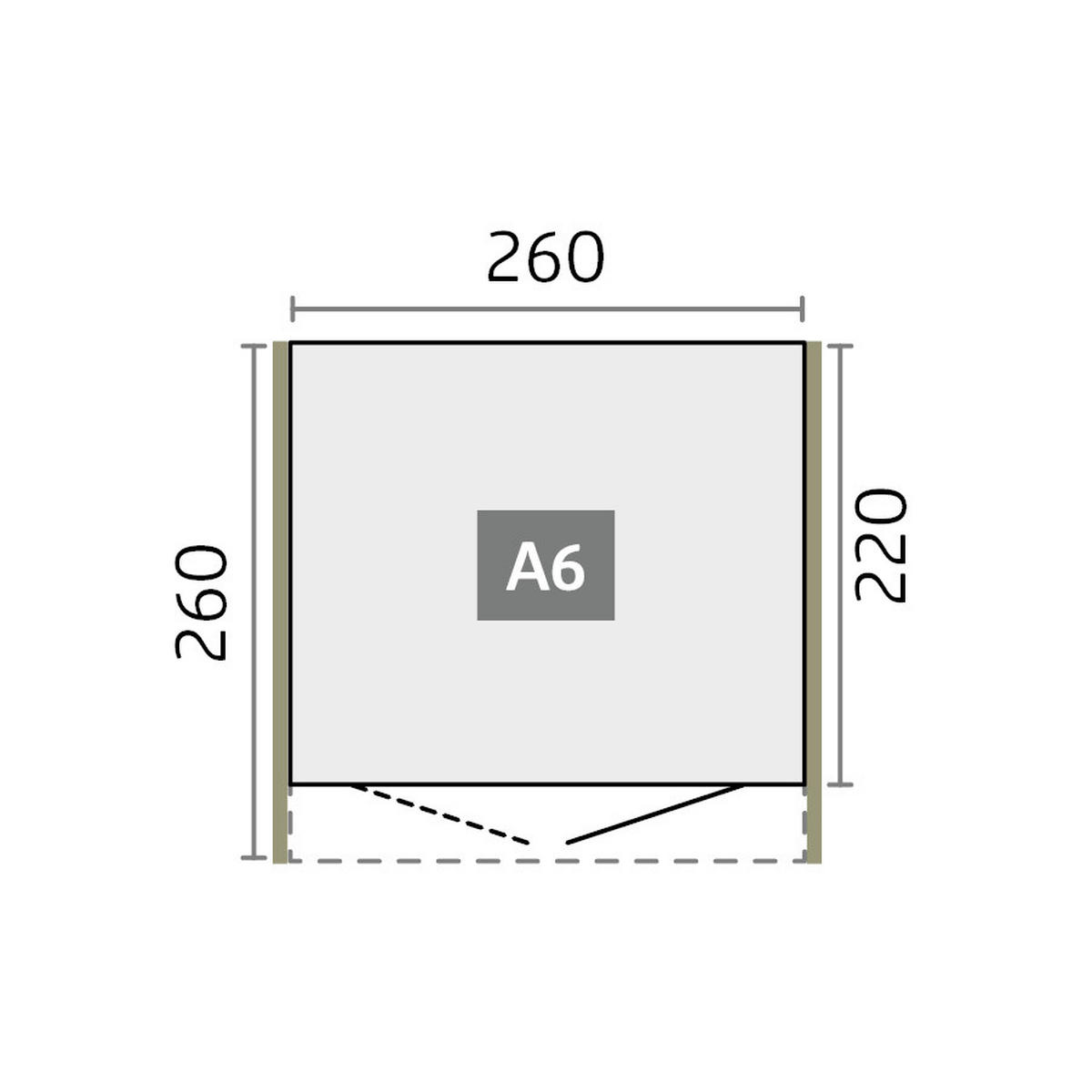 GERÄTEHAUS 260/218/260 cm  - Silberfarben, Basics, Metall (260/218/260cm) - Biohort