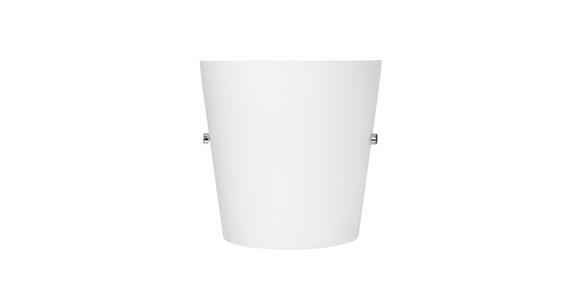 WANDLEUCHTE 19,5/9,5/19,5 cm - Opal, KONVENTIONELL, Glas/Metall (19,5/9,5/19,5cm) - Novel