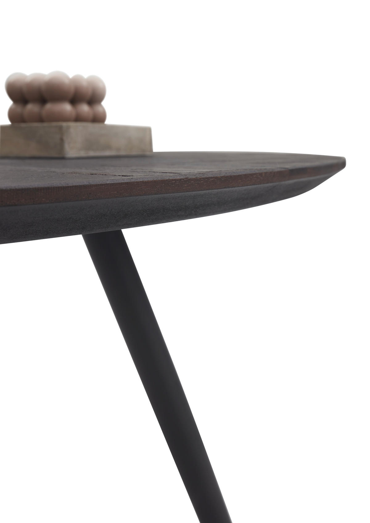 ESSTISCH in Holz  - Dunkelbraun/Schwarz, Modern, Holz/Metall (111/76/108cm) - MID.YOU