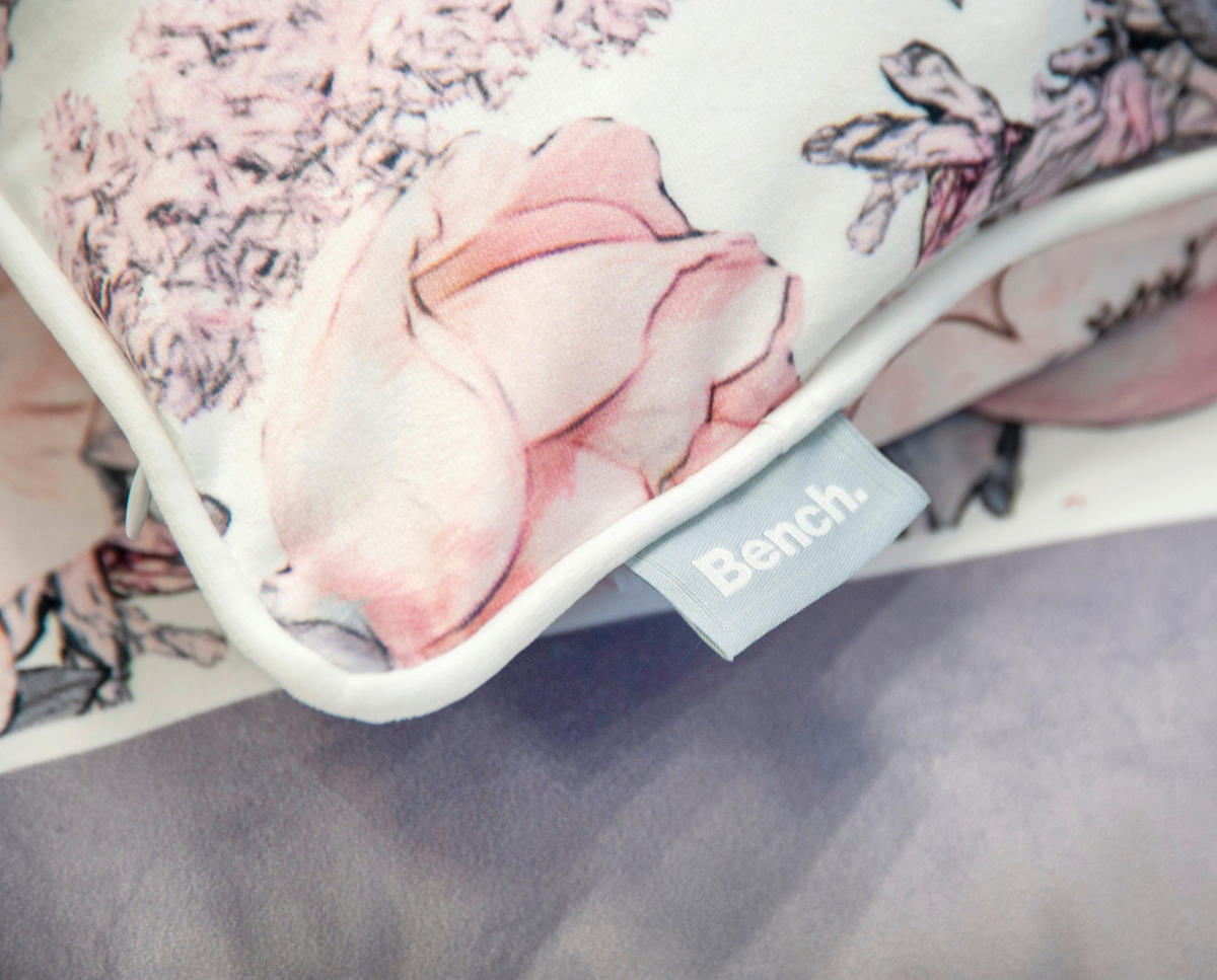 KISSENHÜLLE 50/50 cm  - Rosa/Weiß, KONVENTIONELL, Textil (50/50cm) - Bench