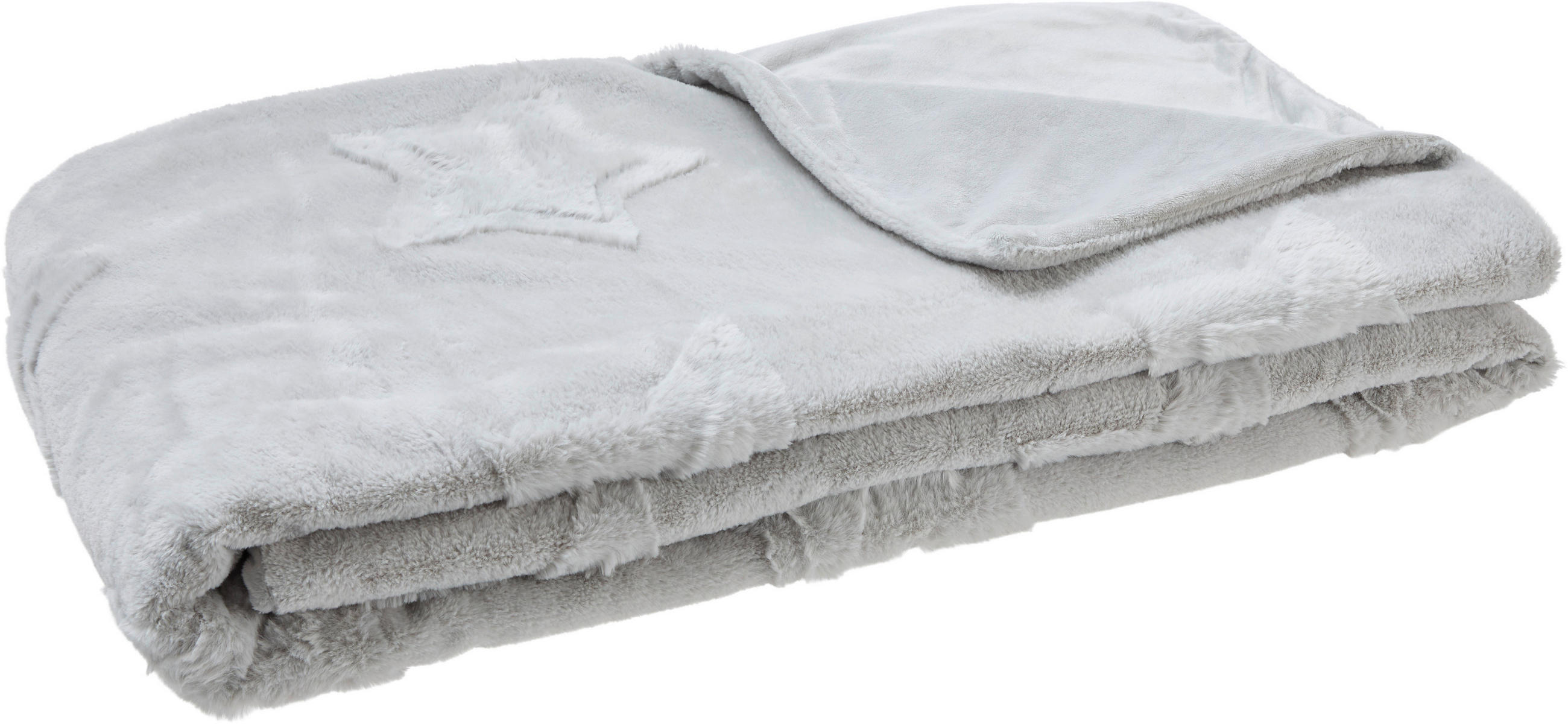 WOHNDECKE 150/200 cm  - Silberfarben, Design, Textil (150/200cm) - X-Mas