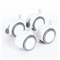 Parkettrollen Babybay   - Weiß, Basics, Kunststoff (5cm) - Babybay