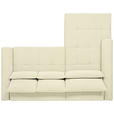 ECKSOFA  in Chenille Creme  222/279 cm  - Creme/Schwarz, KONVENTIONELL, Kunststoff/Textil (222/279cm) - Hom`in