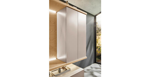 WOHNWAND  in Beige, Eiche Bianco   - Eiche Bianco/Beige, Design, Holz/Holzwerkstoff (349,2/182cm) - Belluti