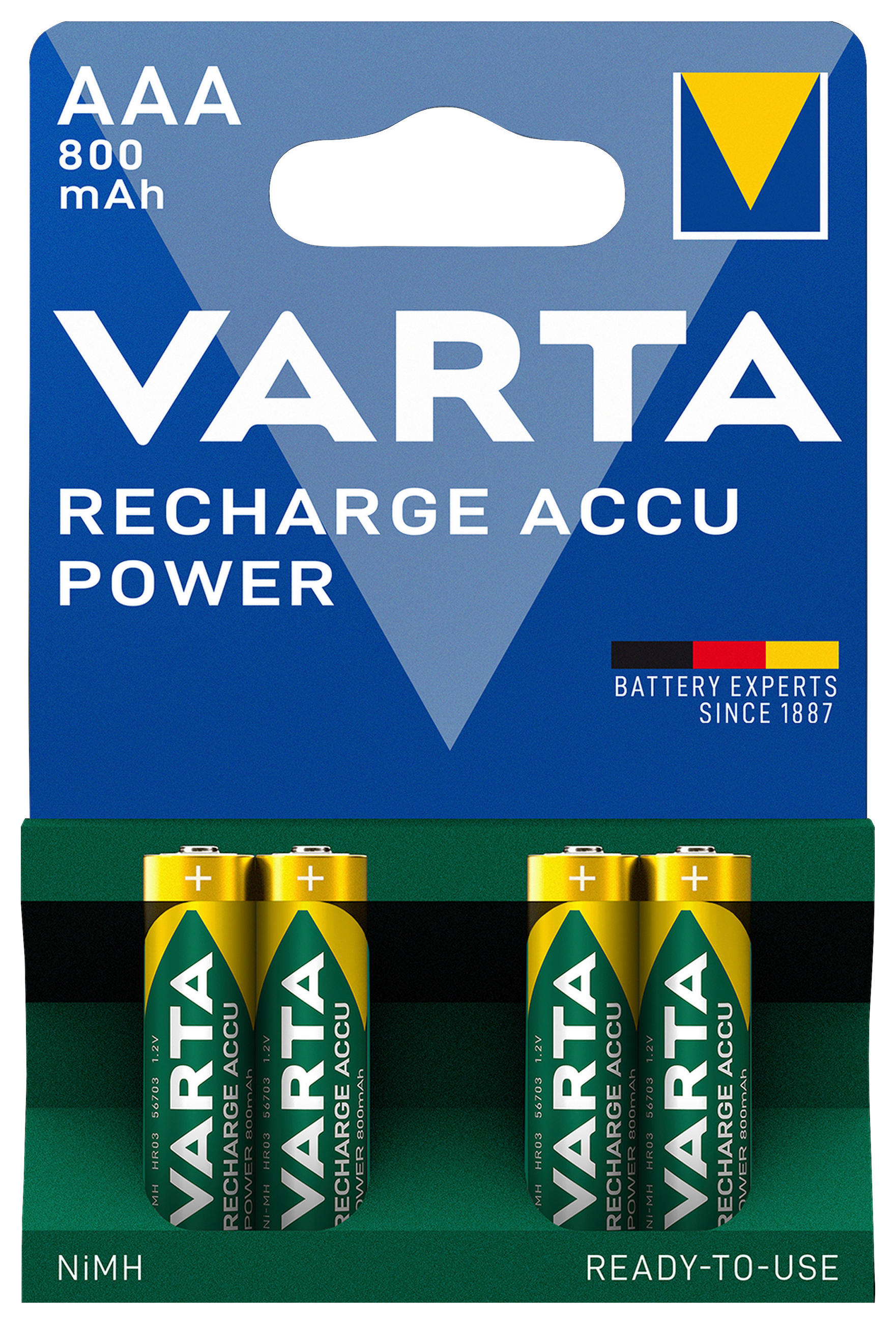 AKKUBATTERIE - Basics (1,2/12/16,7cm) - Varta