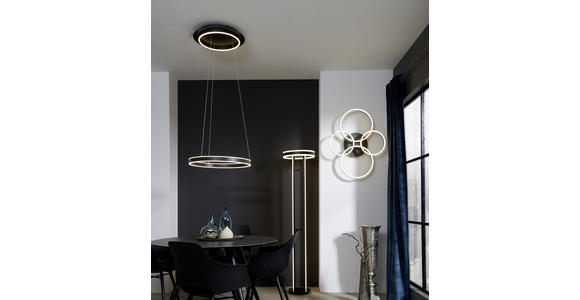 LED-HÄNGELEUCHTE 60/150 cm - Anthrazit, Design, Kunststoff/Metall (60/150cm) - Ambiente