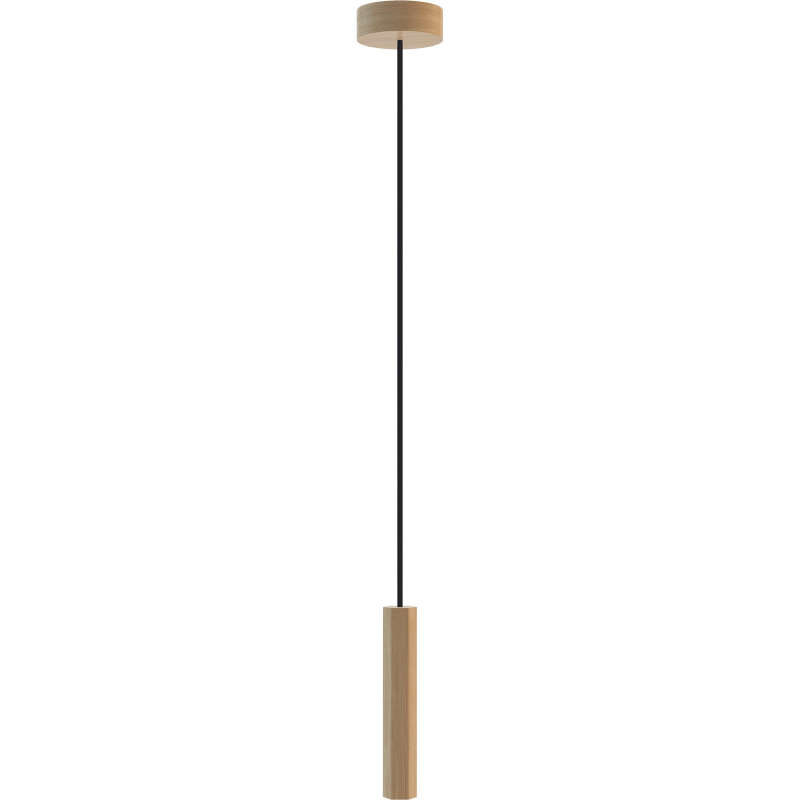 ZÁVESNÉ SVIETIDLO, GU10/40 W, 10/150 cm  - čierna/prírodná farba, Natur, drevo (10/150cm)