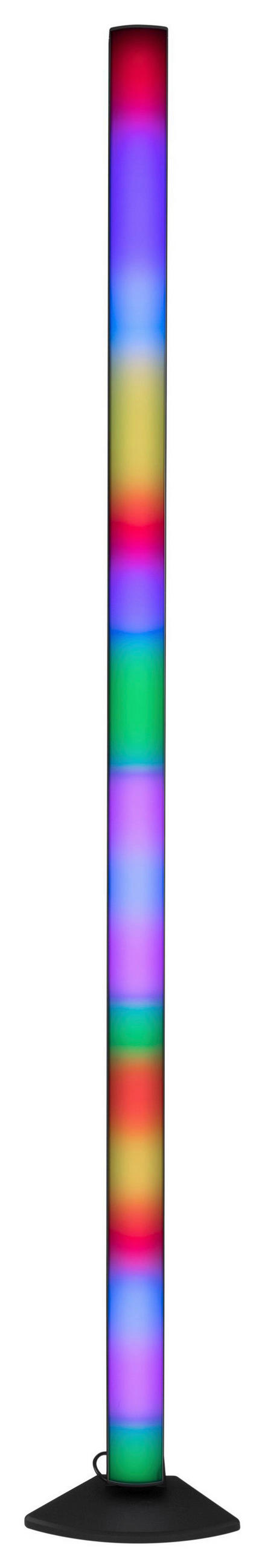 LED-STEHLEUCHTE 17,5/13/121,5 cm    - Schwarz/Weiß, LIFESTYLE, Kunststoff (17,5/13/121,5cm) - Novel