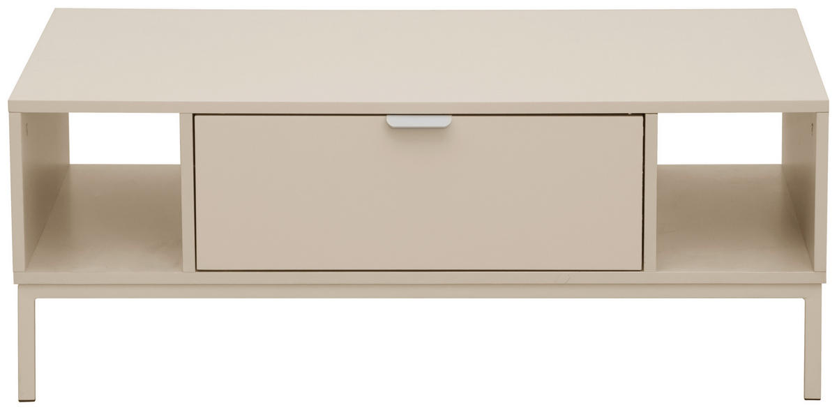 KONFERENČNÝ STOLÍK, kašmírová, kov, kompozitné drevo, 100/60/38 cm - kašmírová, Design, kov/kompozitné drevo (100/60/38cm) - MID.YOU