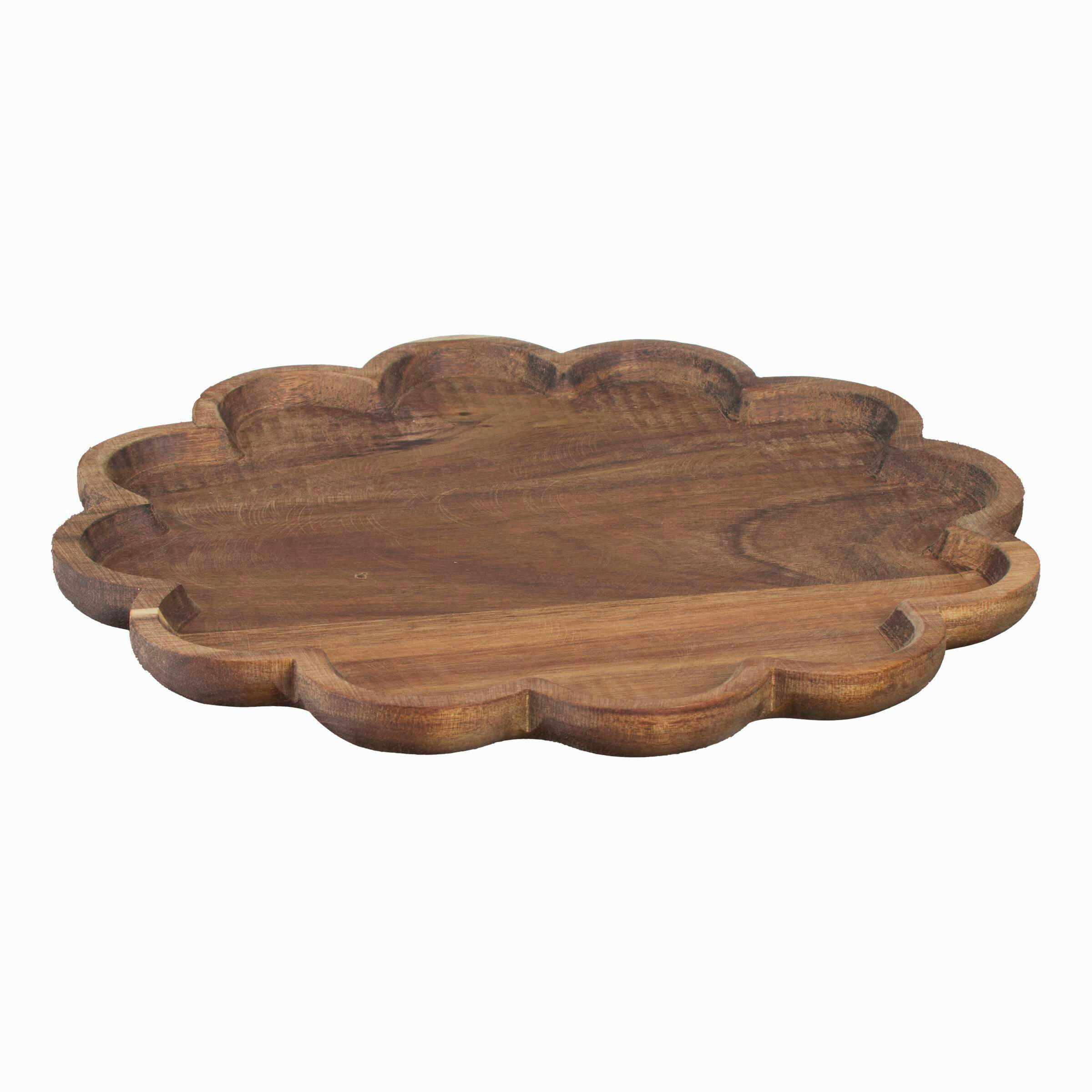 DEKOR TÁLCA 31,5/2 cm   - ekrü, Design, fa (31,5/2cm) - Ambia Home