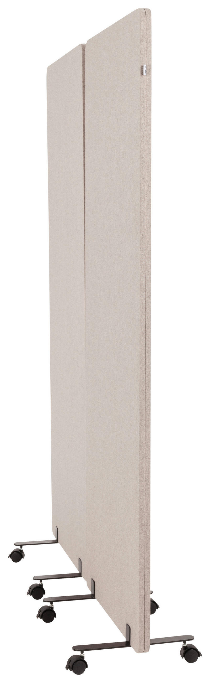 MELLANVÄGG  i metall, plast, textil  taupe  - taupe, Basics, metall/textil (60/177/35cm) - MID.YOU