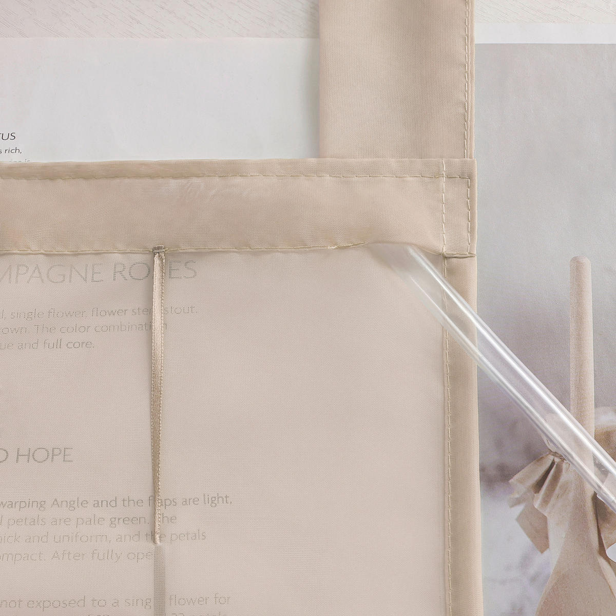 FALTROLLO  transparent  100/155 cm    - Sandfarben, Basics, Textil (100/155cm) - Joyswahl