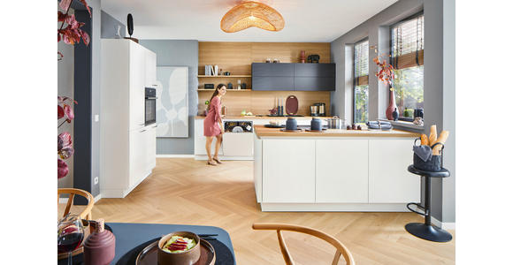 EINBAUKÜCHE - Weiß, Design, Holzwerkstoff - Dieter Knoll
