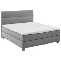 BOXSPRINGBETT 180/200 cm  in Grau  - Naturfarben/Grau, MODERN, Holz/Textil (180/200cm) - Beldomo - Sleep