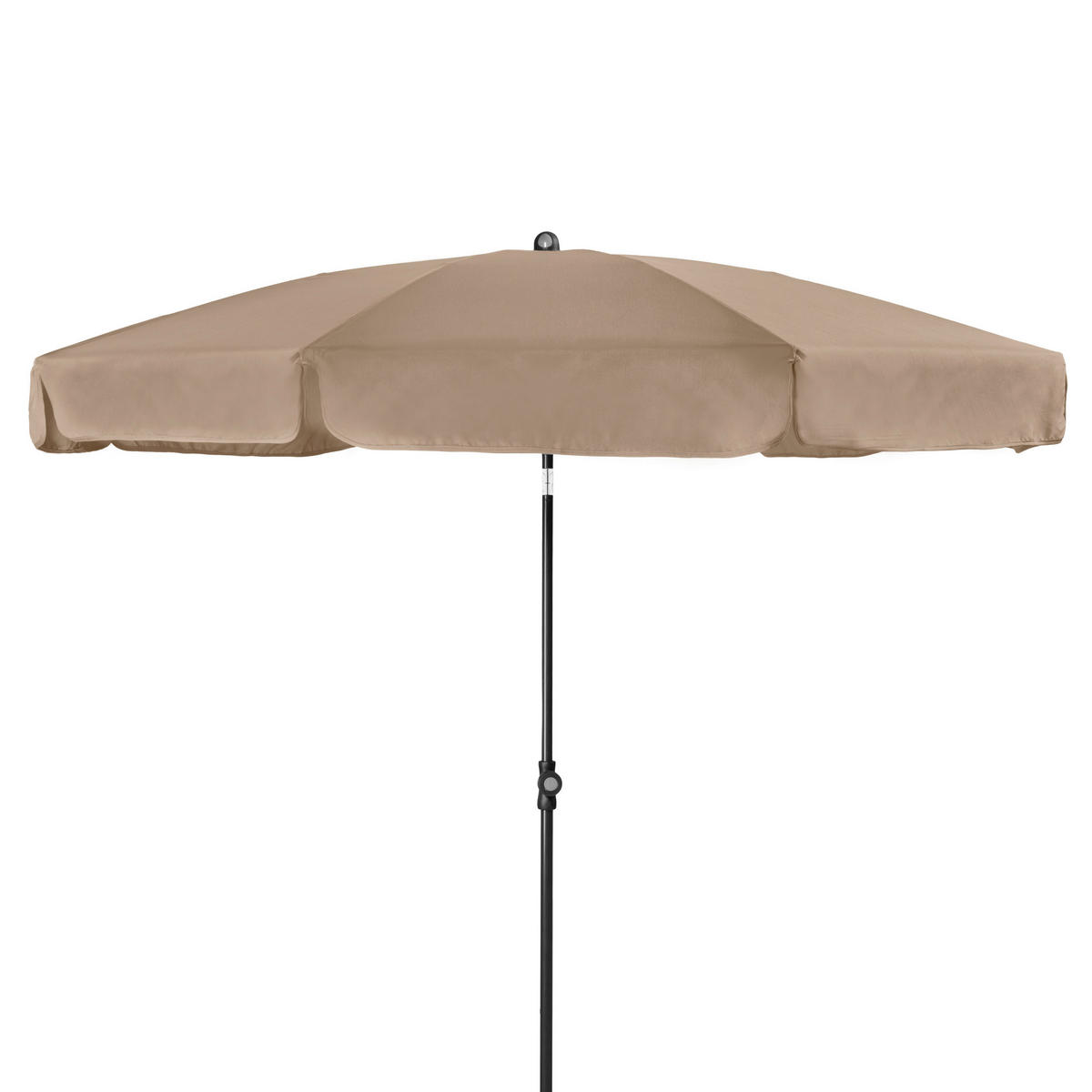SONNENSCHIRM 200 cm   - Greige/Anthrazit, Basics, Textil/Metall (200cm) - Doppler