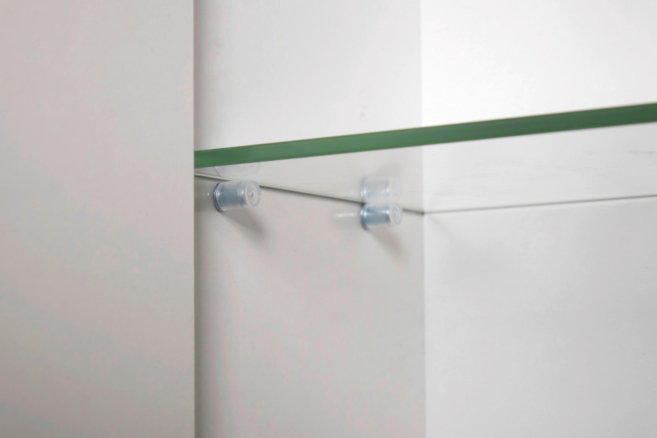 SPIEGELSCHRANK 100/72/23,7 cm  - Weiß Hochglanz/Silberfarben, MODERN, Glas/Holzwerkstoff (100/72/23,7cm) - MID.YOU