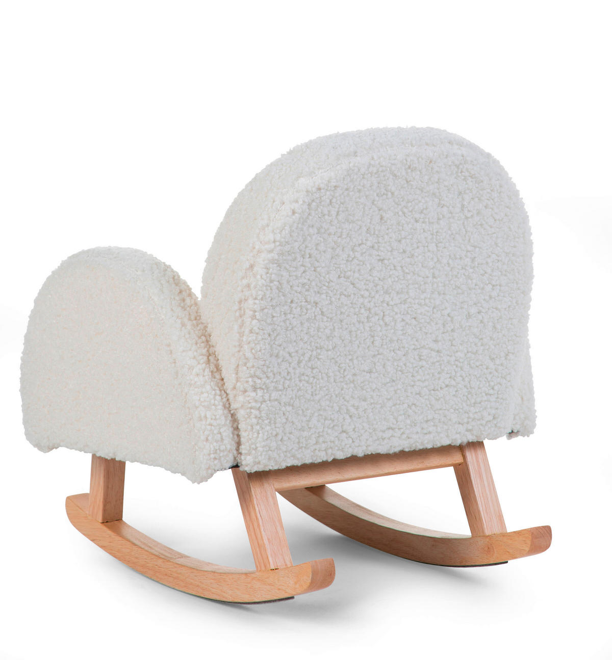 KINDER-SCHAUKELSTUHL - Buchefarben/Weiß, Basics, Holz/Kunststoff (55/54/47cm) - Childhome