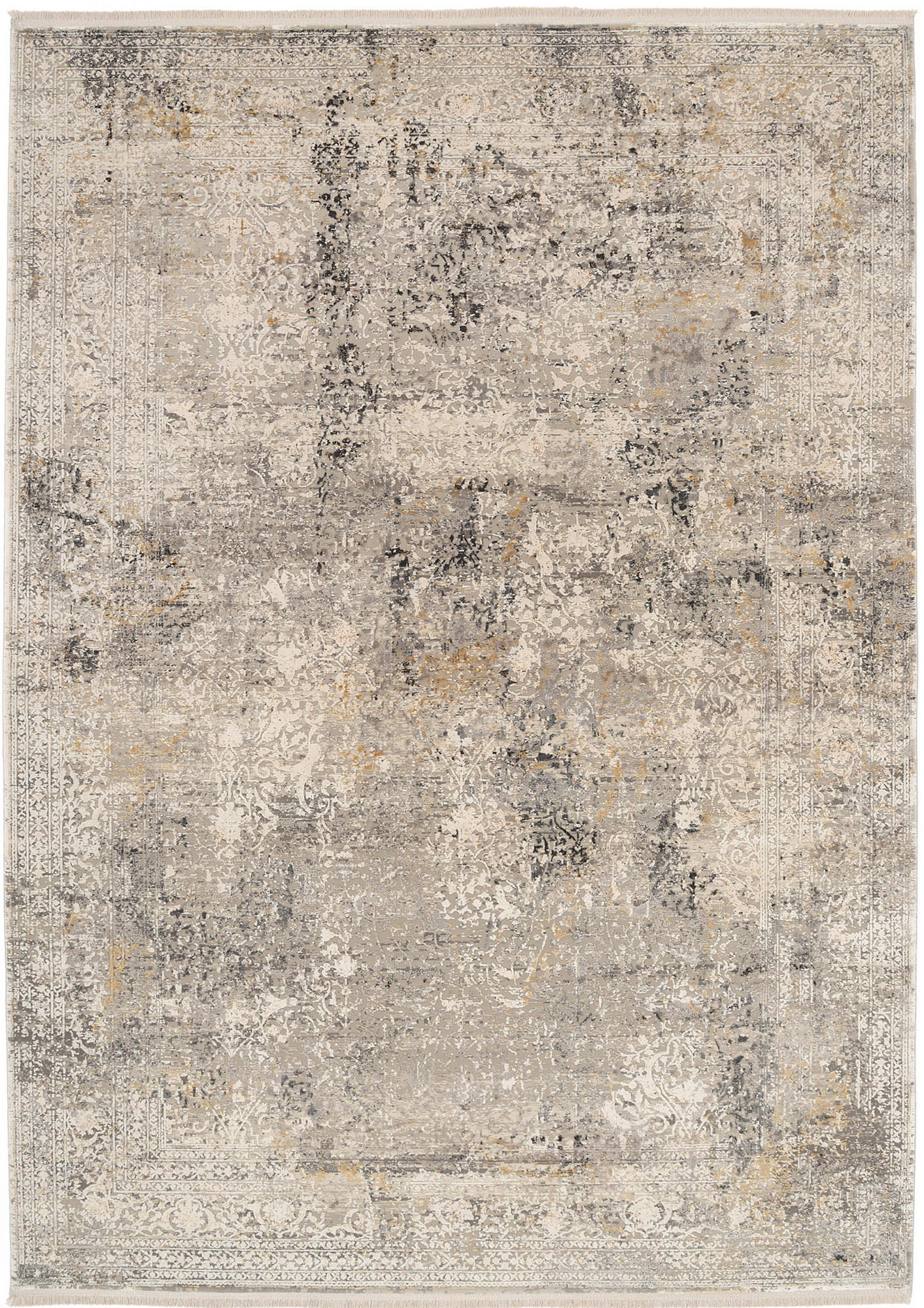 WEBTEPPICH 67/130 cm Avignon Grau, Hellgrau, Dunkelgrau  - Dunkelgrau/Hellgrau, Design, Textil (67/130cm) - Dieter Knoll