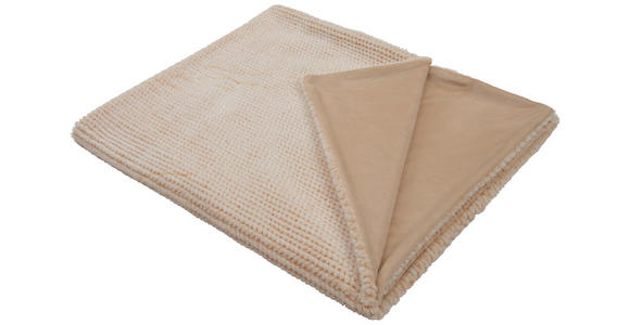 DECKE 150/200 cm - Ecru, Basics, Textil (150/200cm) - Novel