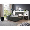 BOXSPRINGBETT 160/200 cm  Grau  - Chromfarben/Grau, Konventionell, Kunststoff/Textil (160/200cm) - Voleo