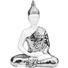 BUDDHA 17,5/23,5 cm - Silberfarben/Weiß, Keramik (17,5/23,5cm) - Ambia Home BUDDHA 17,5/23,5 cm - Silberfarben/Weiß, Keramik (17,5/23,5cm) - Ambia Home